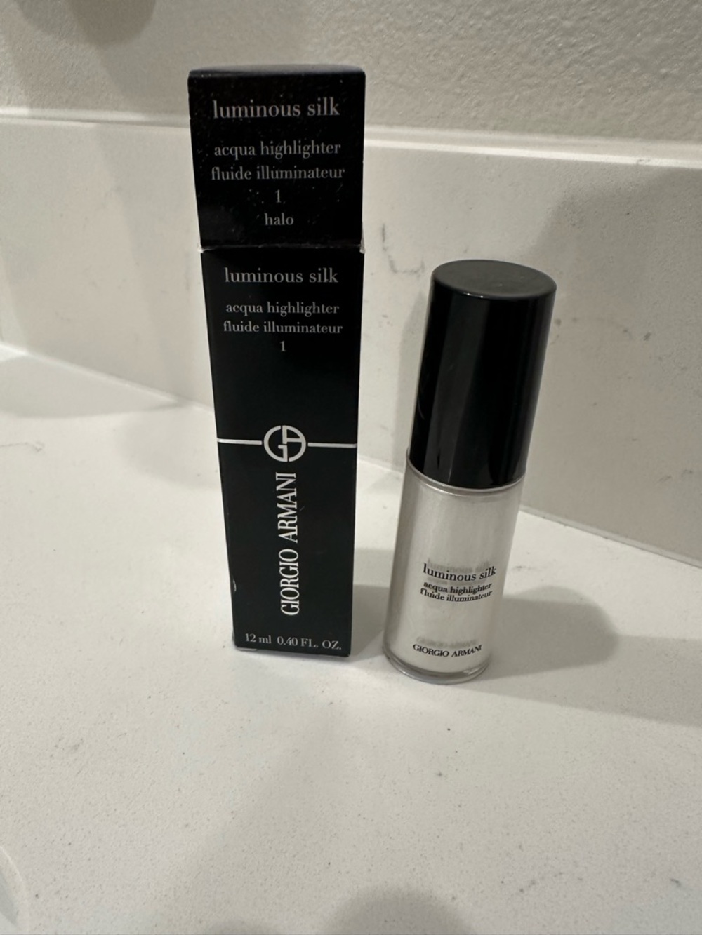 Giorgio Armani Luminous Silk Acqua Highlighter - Halo 1 NEW